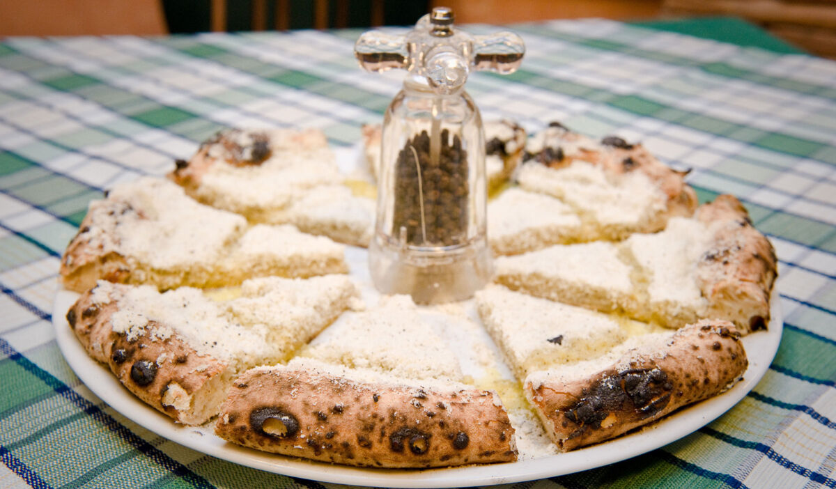 Pizza Cacio e Pepe - Sforno