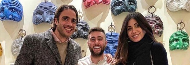 Alessandro Matri e Federica Nargi con Ciro Oliva