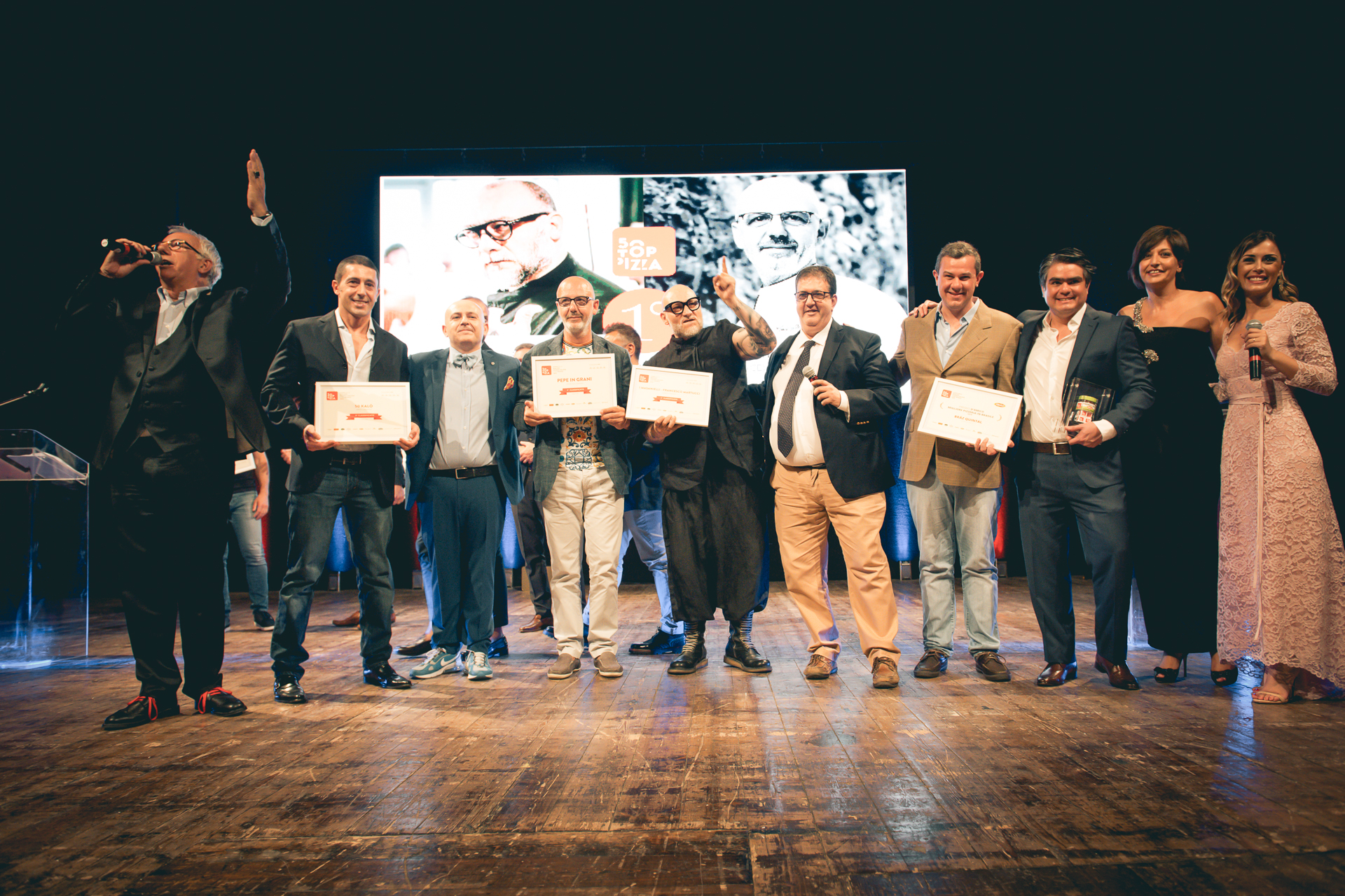 Gala di premiazione di 50 Top Pizza 2019