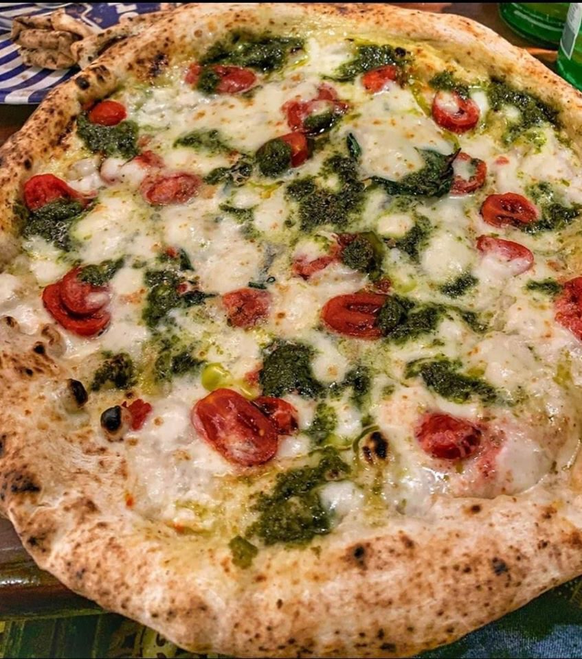Pizza Pesto - Olio a Crudo