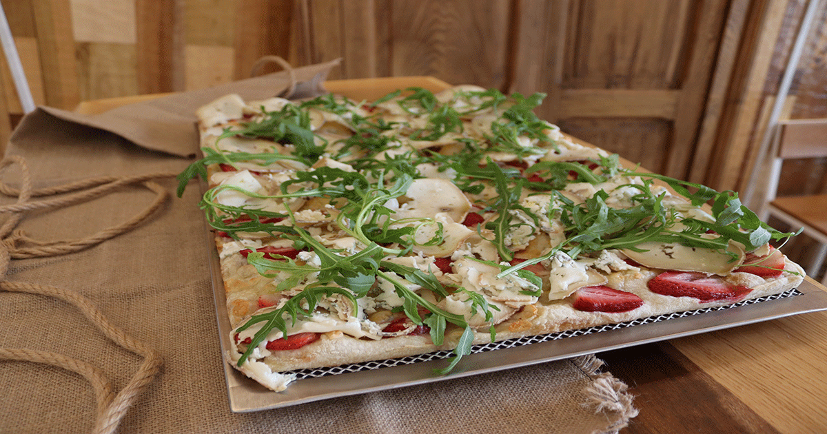 Granocielo Pizza Fragole e gorgonzola