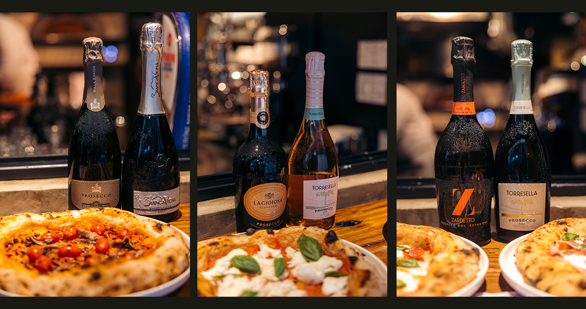 Pizza and Prosecco DOC pairing